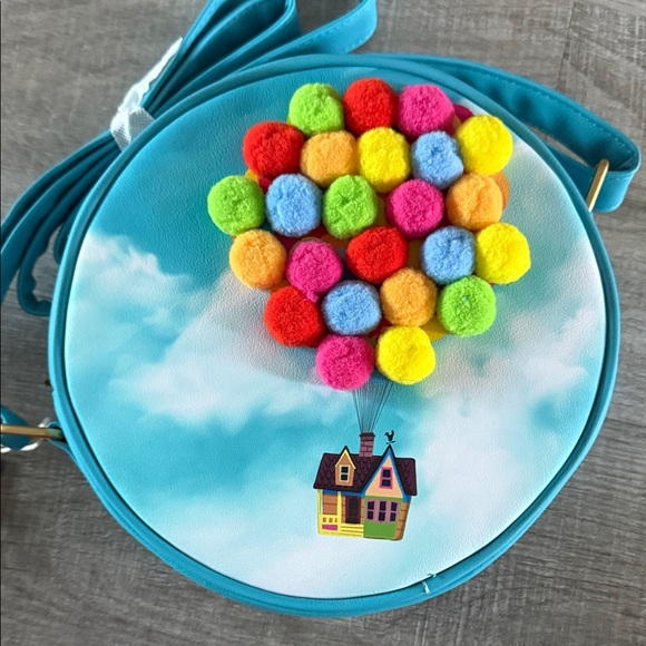 Pixar “UP” Colorful Pom-Pom Crossbody Bag - Picture 3 of 3